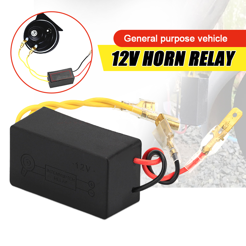 【High Quality】Universal 12V horn Relay Posh Horn Relay Interrupter