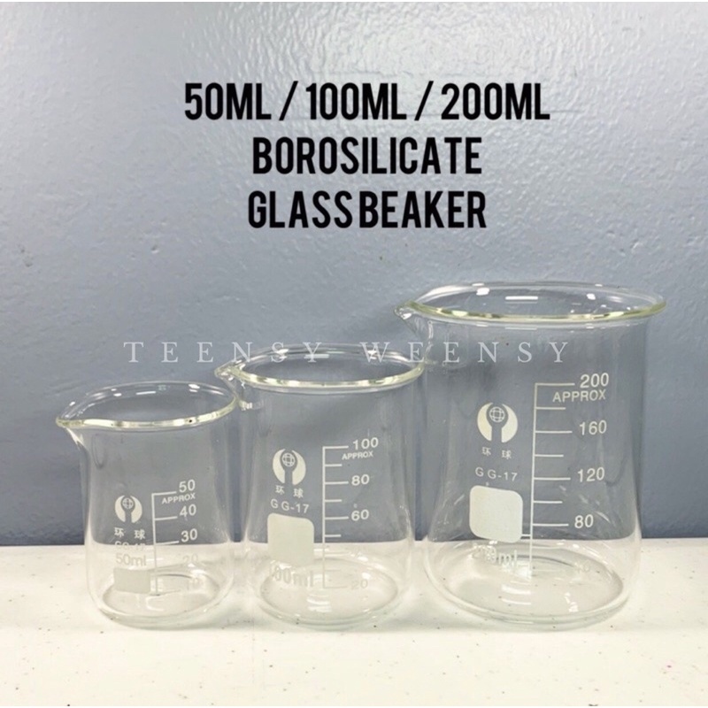 25ml 50ml 100ml 200ml 250ml glass beaker high quality borosilicate