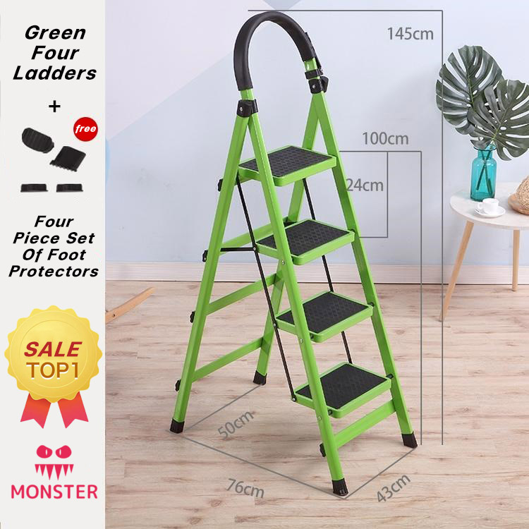 Ladder Foldable 3/4/5/6 Step Ladder Aluminium Heavy Duty Ladder Heavy
