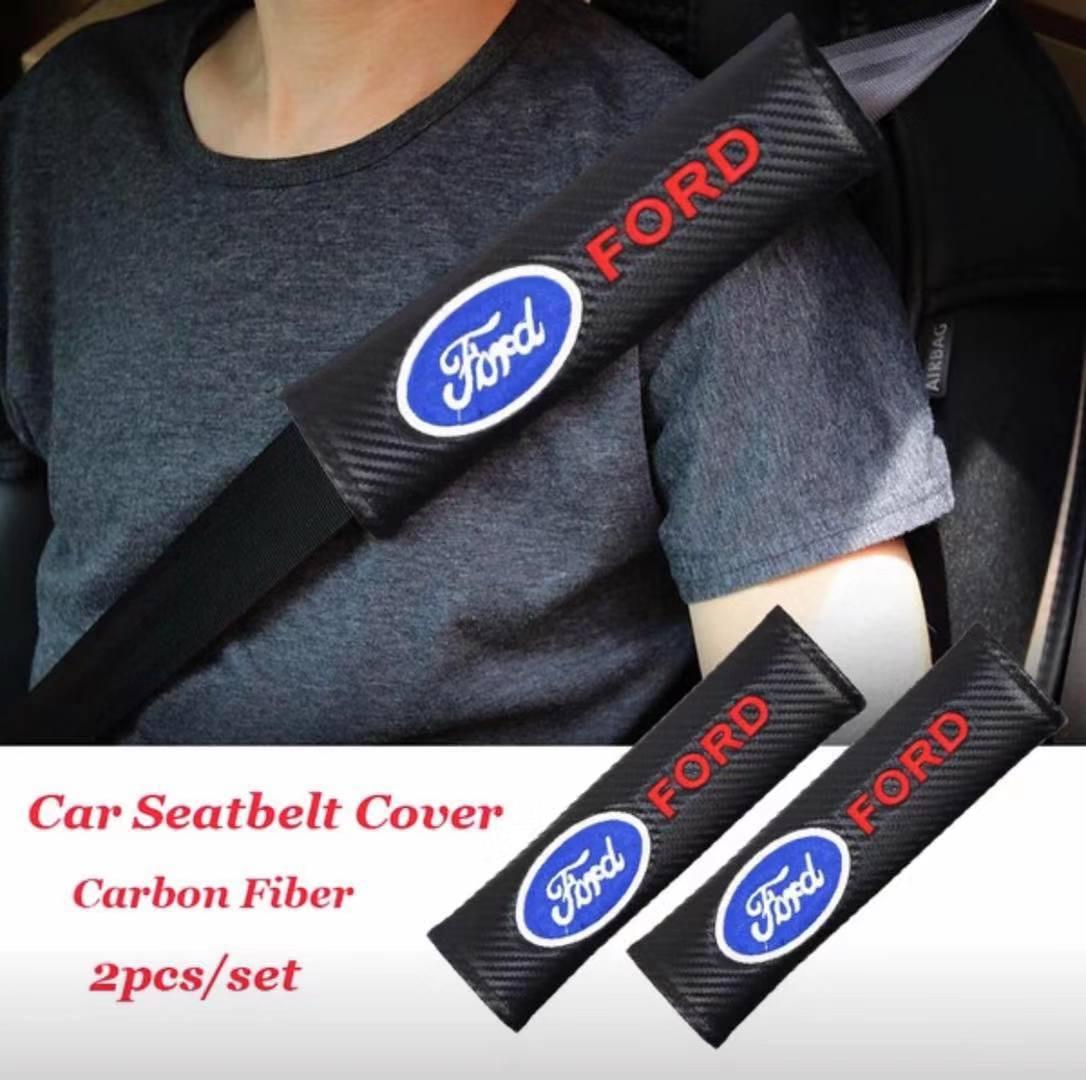 2pcs Car Seat Belt Protection Covers Auto Safety Shoulder Strap Protection Pad Cushion Cover Pads for Ford Fusion