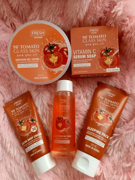 tomato glass skin serum soap