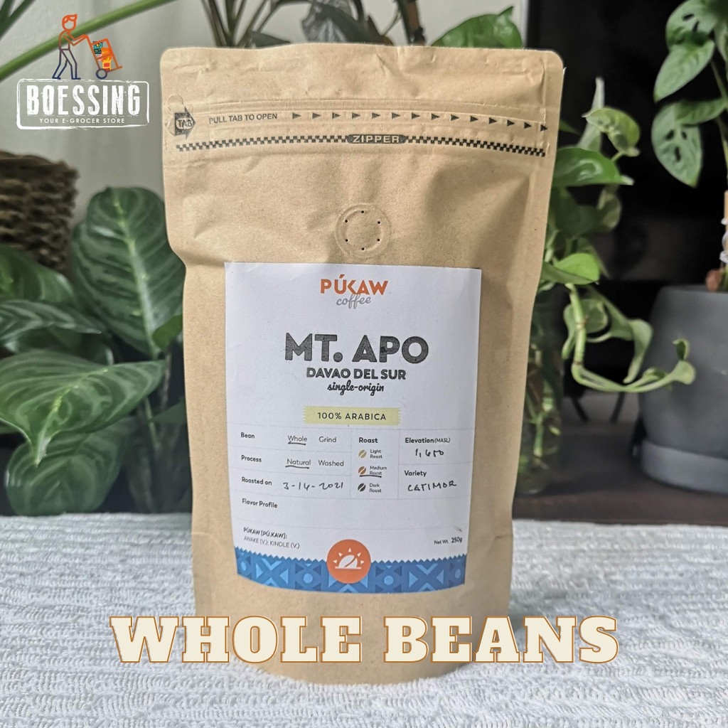Pukaw Coffee Mt.Apo Davao Del Sur 100 Arabica Coffee Beans 250g Coffee