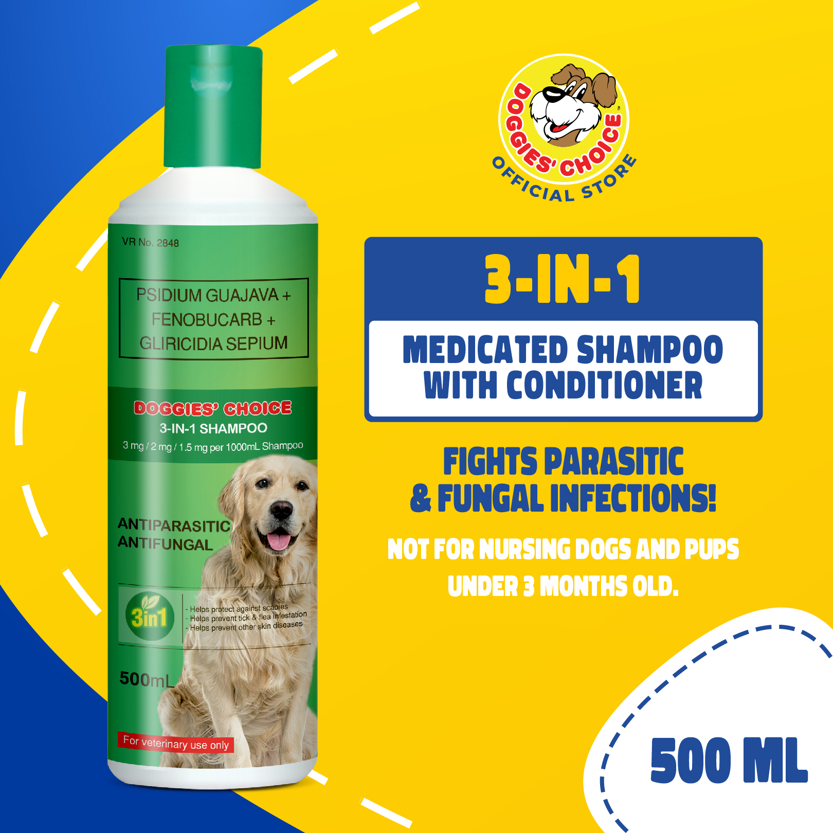 Doggies' Choice 3 in 1 Herbal Medicated Shampoo Lazada PH