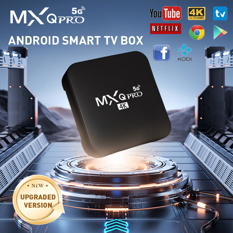 MXQ Pro 4K Android TV Box 5G for Non Smart TV Ultra HD Quad Core TV  Box Wifi 8GB+128GB Smart Tv Box To Connect Wifi 4K Android I8 Mini 