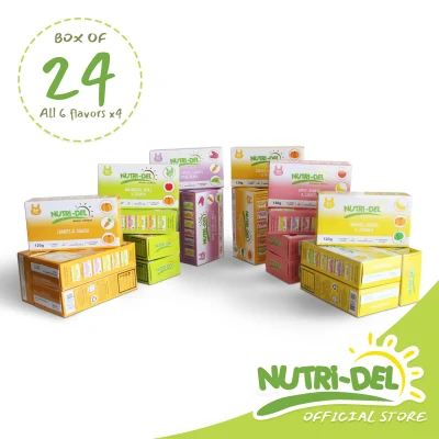NUTRIDEL Baby Food - 24pcs - Assorted Flavors (120g each)