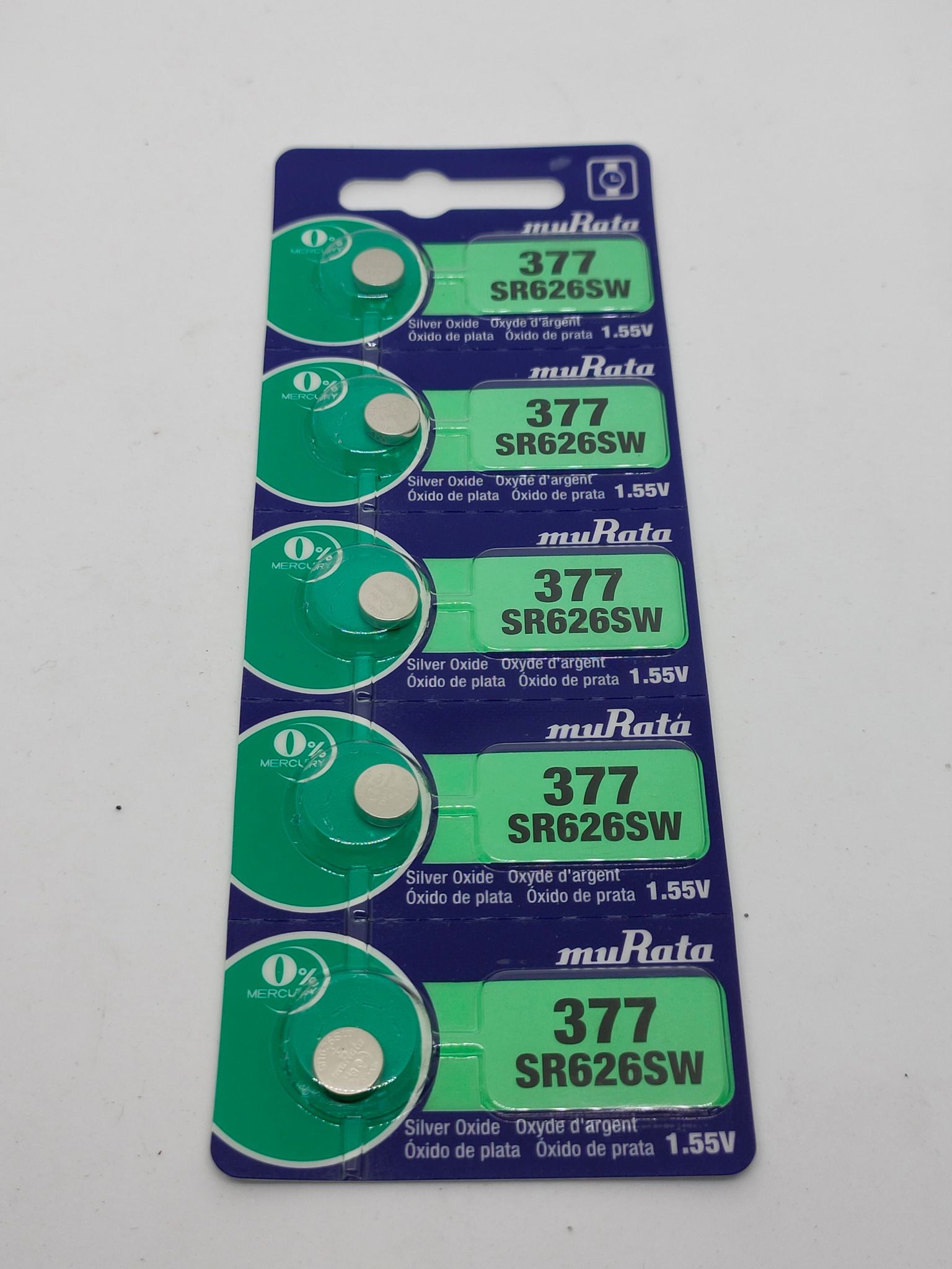 Sony Murata 377 Sr626 Battery 1 55v Silver Oxide Watch Button Cell Lazada Ph