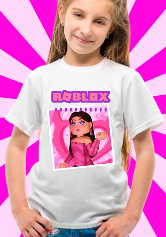 ROBLOX GIRL CHARACTER PRINT SHIRT FOR KIDS 0-12 YEARS OLD