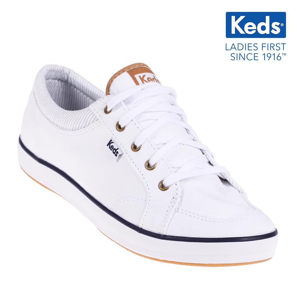 keds center chambray white