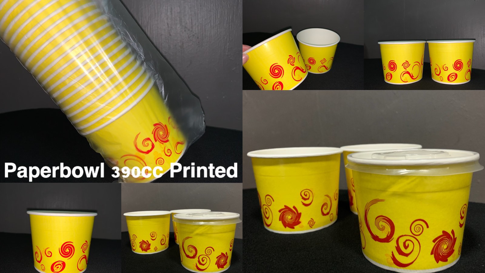 390CC PAPERBOWL PRINTED 50 PCS ICE CREAM CUP SOUP BOWL BOWL ONLY ...