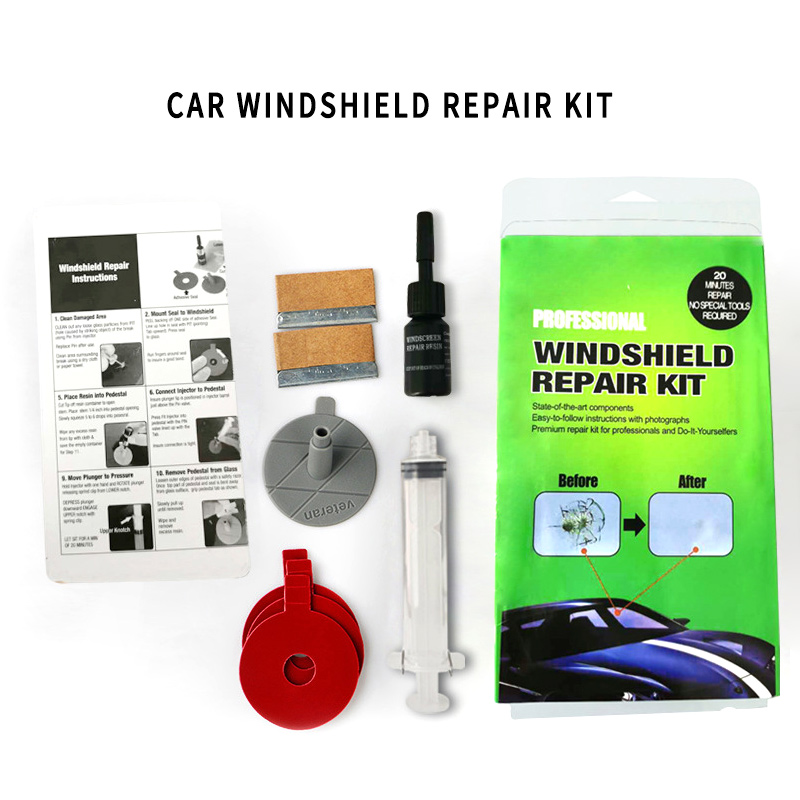 Nano Car Glass Corrector Set Windscreen Windshield Repair Kit Fluid