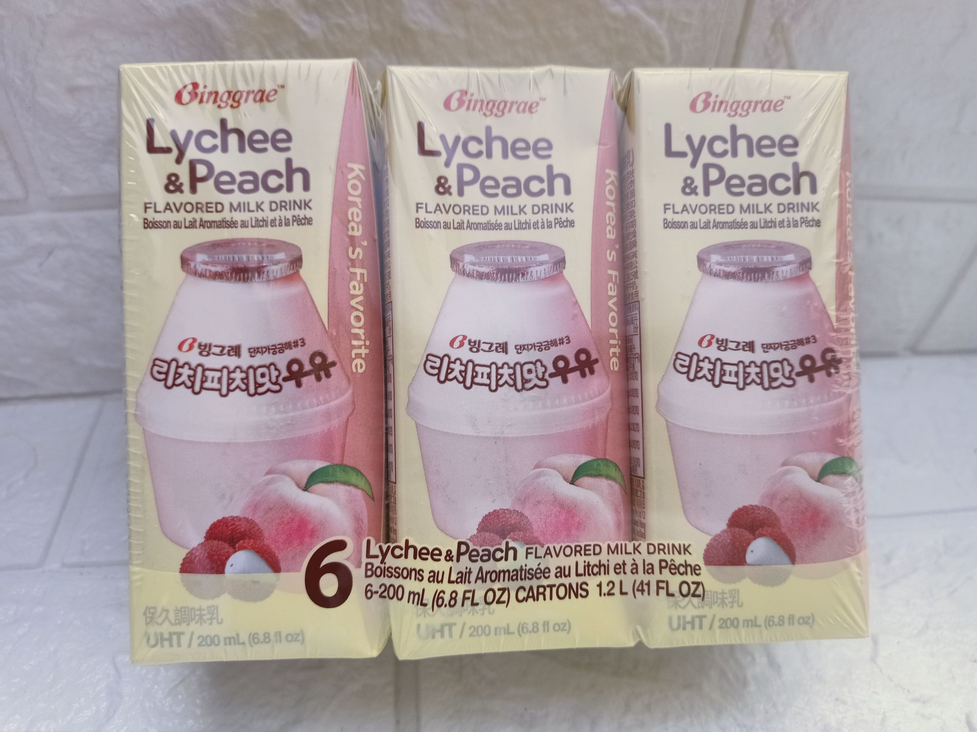 Binggrae Lychee & Peach Flavour 6pcs Pack (200mlx6pcs) | Lazada PH