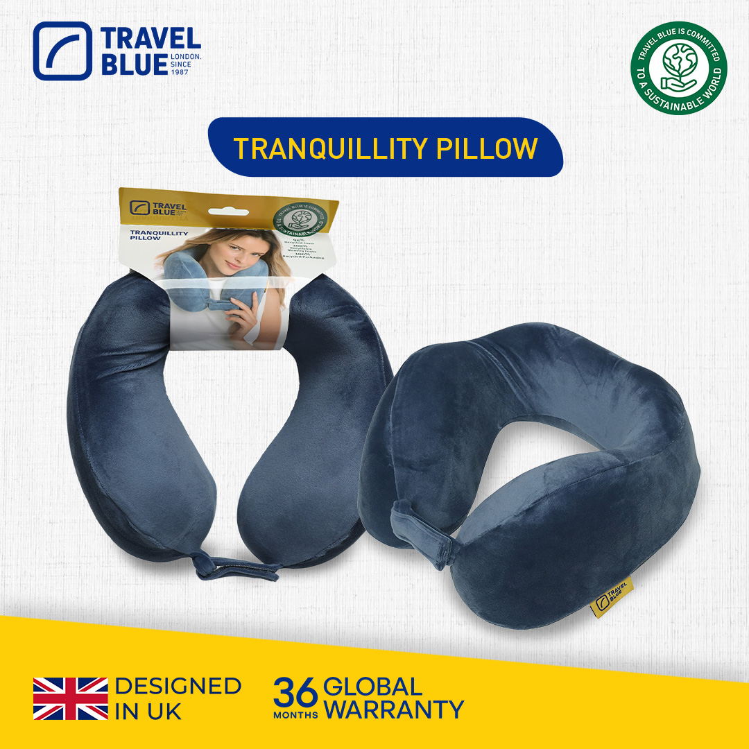 TRAVEL BLUE TRANQUILITY MEMORY FOAM NECK PILLOW TB212 Year