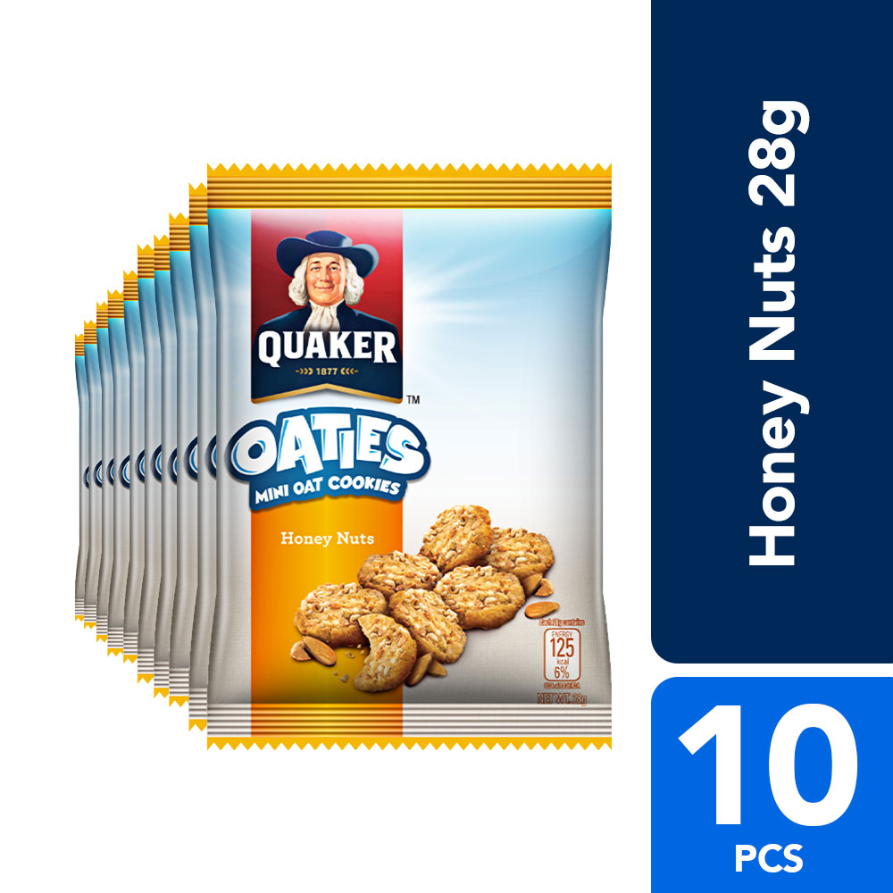 Quaker Oaties Honey Nuts 28g (Pack of 10) Lazada PH