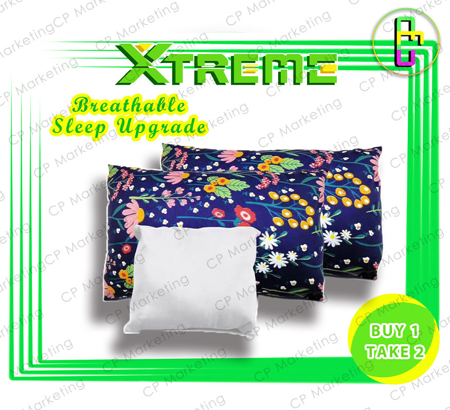 BUY 1 TAKE 2 XTREME BOUNCE PILLOW BREATHABLE SLEEP UPGRADE 2PCS 18x28 1PC  10x10