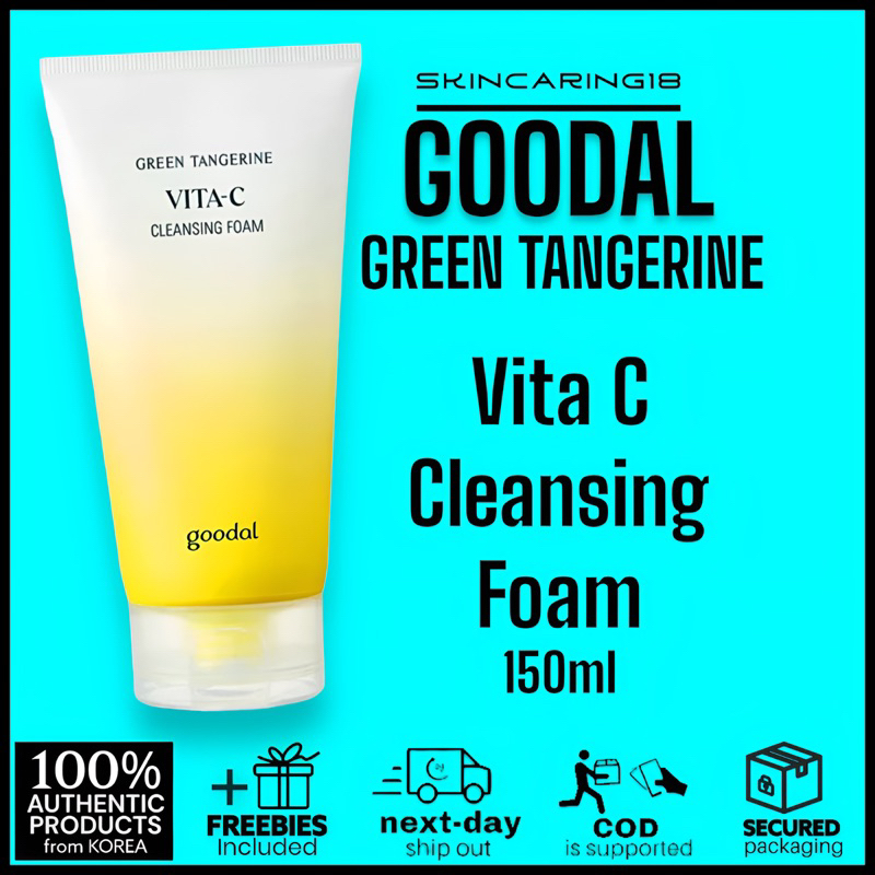 GOODAL Green Tangerine Vita C Cleansing Foam 150ml by SkinCaring18