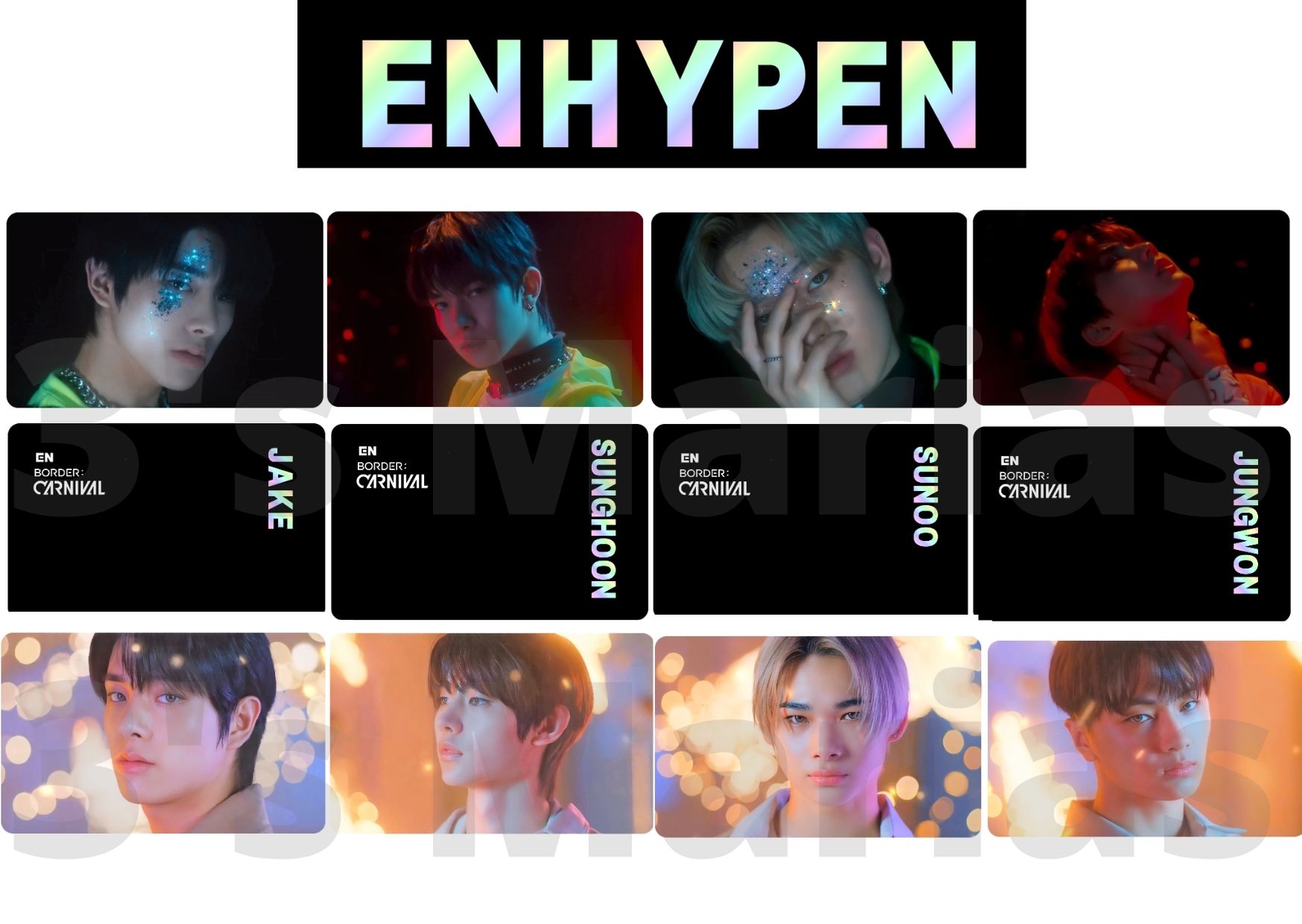 ENHYPEN FEVER PHOTOCARD SET [Fever-inspired PCs] Enhypen Fever