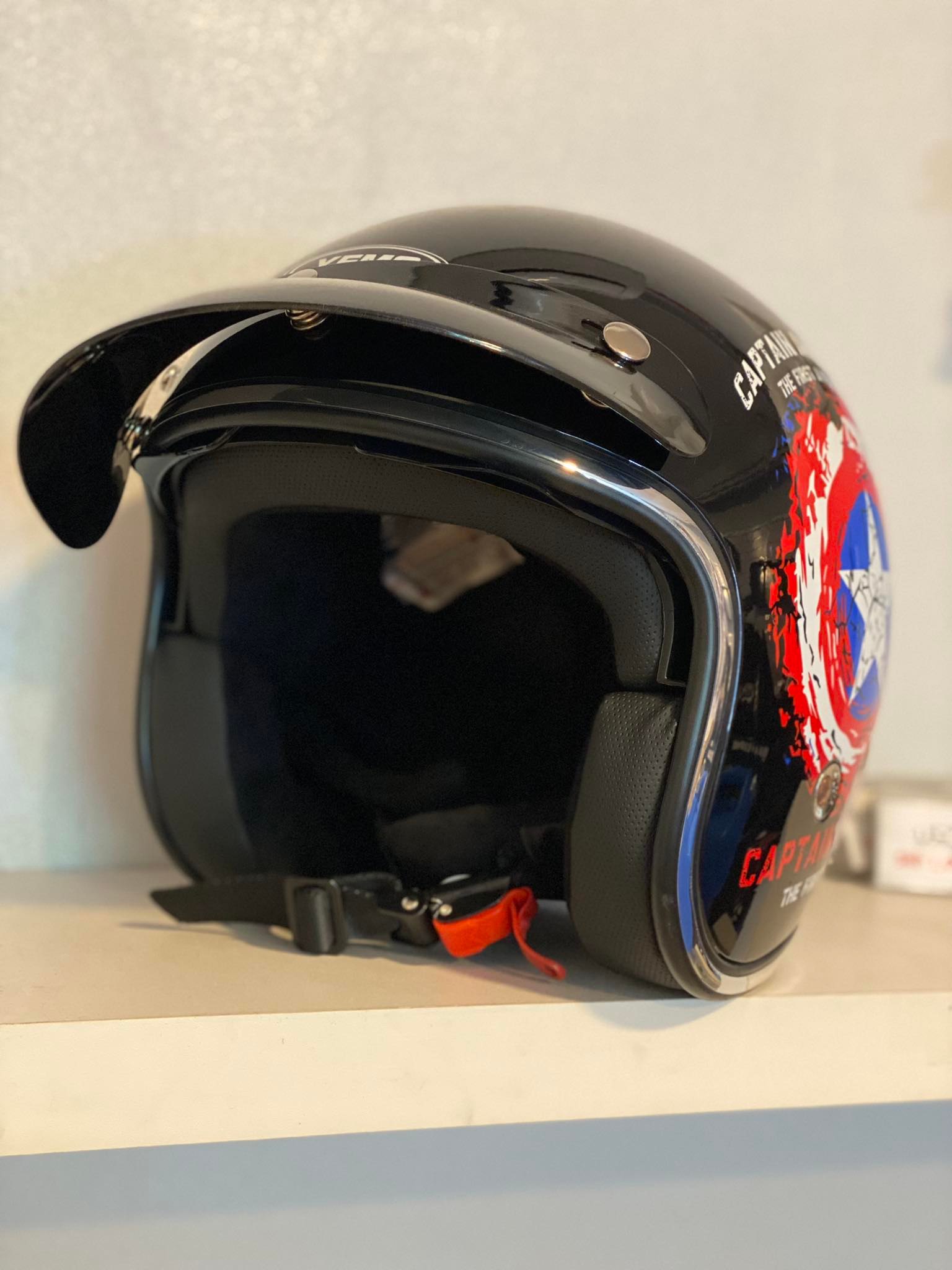 YEMA CLASSIC HELMETS YM629 SKIPPER BLACK | Lazada PH