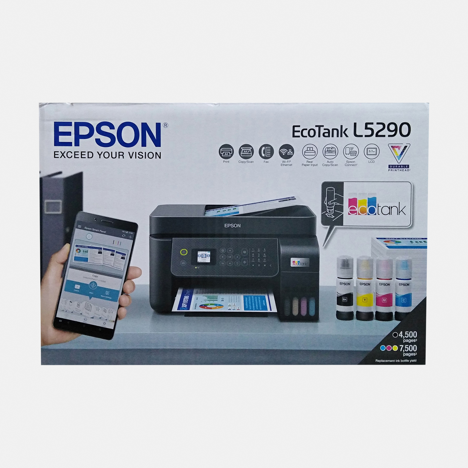 L5290 Epson Ecotank Multifuntion Wi Fi Printer With Fax Lazada Ph 9590