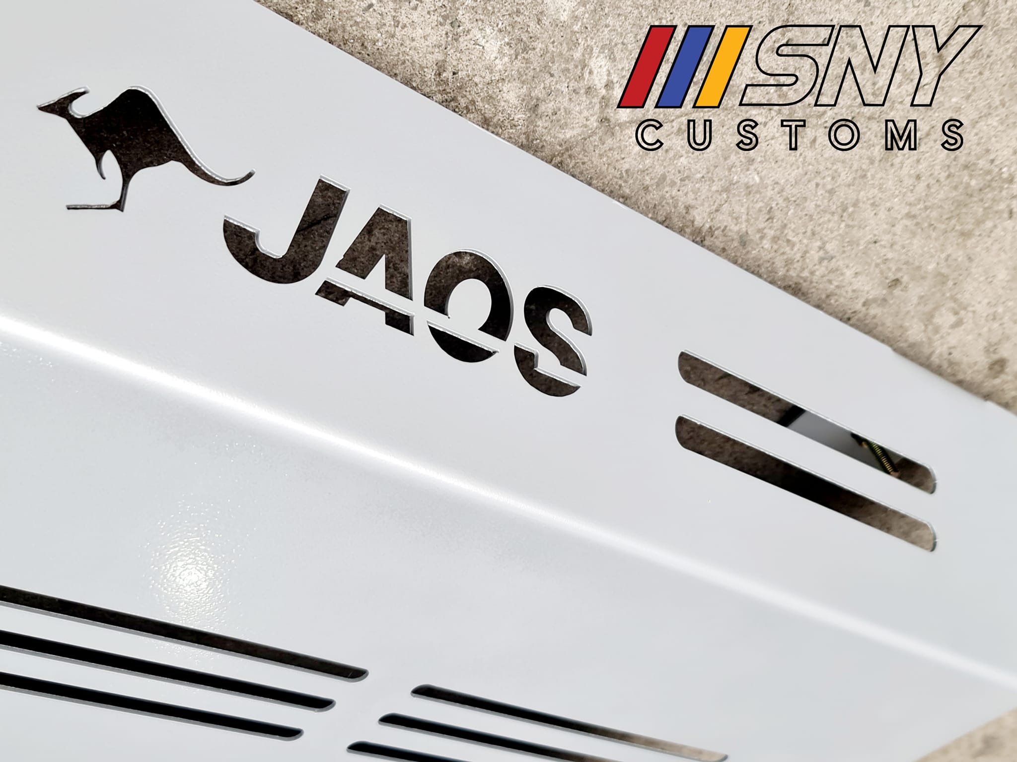 Jaos FJ Cruiser Skid plate stone guard bash plate skid silver bolt on