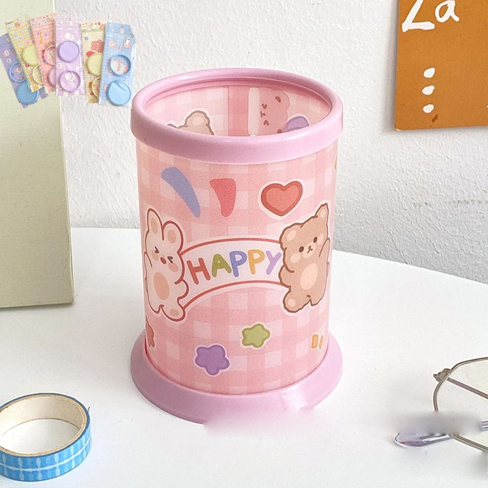 MMLUCK New Trendy Large Capacity Room Stationery School Pen Organizer Office Phone Stand Holder Desktop Organizer Desktop Storage Box Pencil Storage Bucket Desktop Pen Holder
