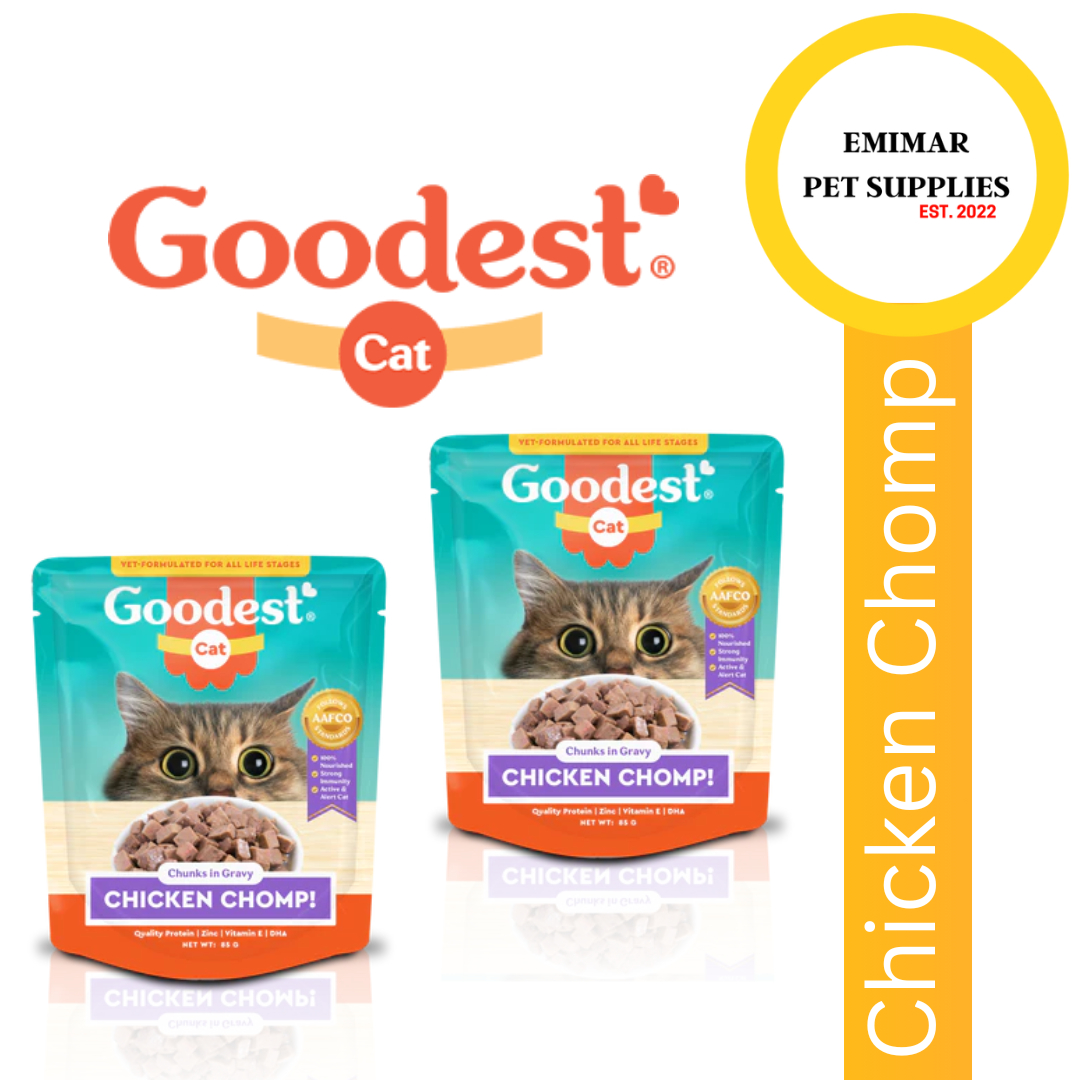 GOODEST WET CAT FOOD 85G (TUNA, CHICKEN CHOMP & MEATY MACKEREL) Lazada PH