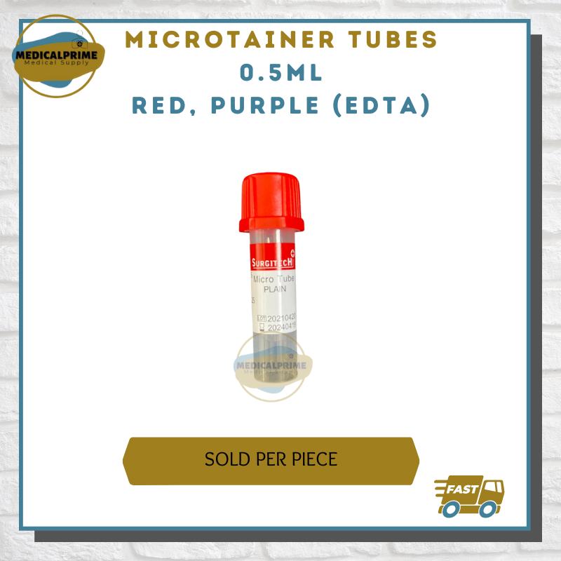 Microtainer Blood Collection EDTA RED TOP 0.5 ml Micro Vaccum Edta Tube