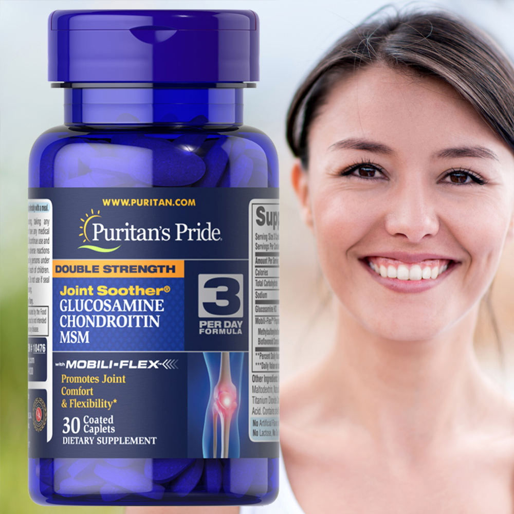 Puritans Pride Glucosamine Chondroitin MSM Double Strength Joint