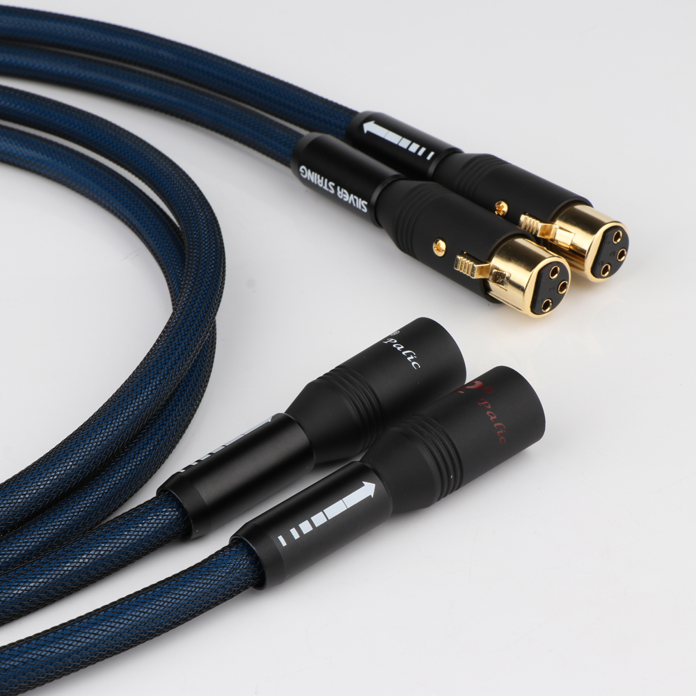 Silver Plated XLR Balanced High End Audio Interconnect Cables Balanced