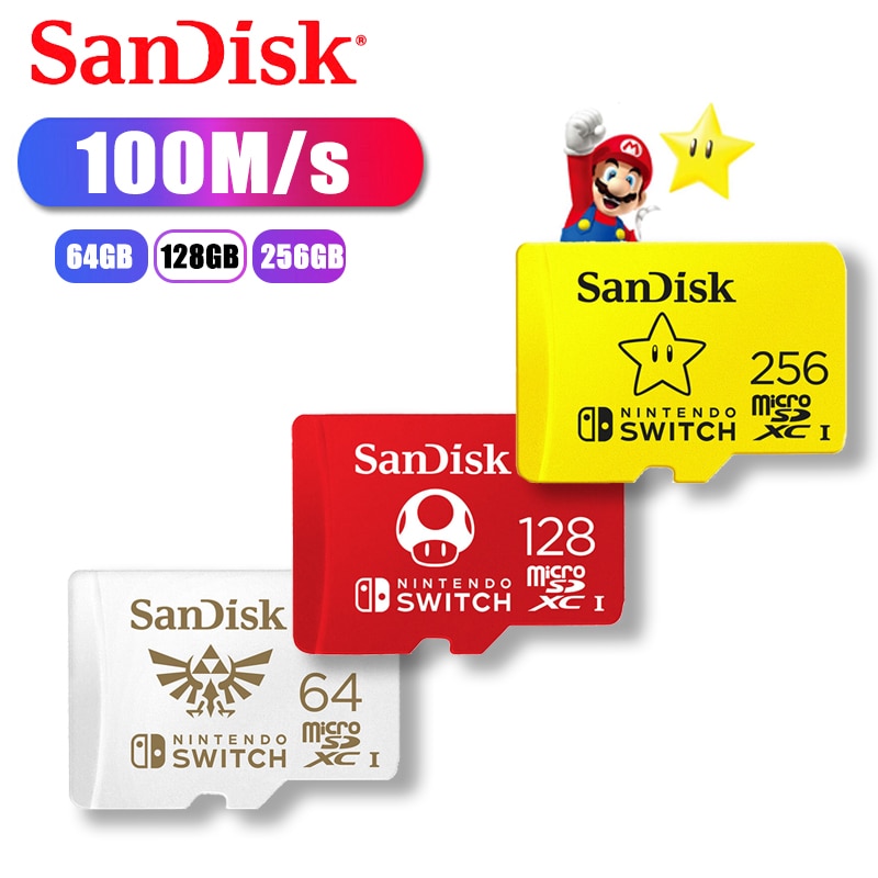Shipping Vận Chuyển + COD SanDisk Nintendo Switch Thẻ Micro SD Chuyên Dụng