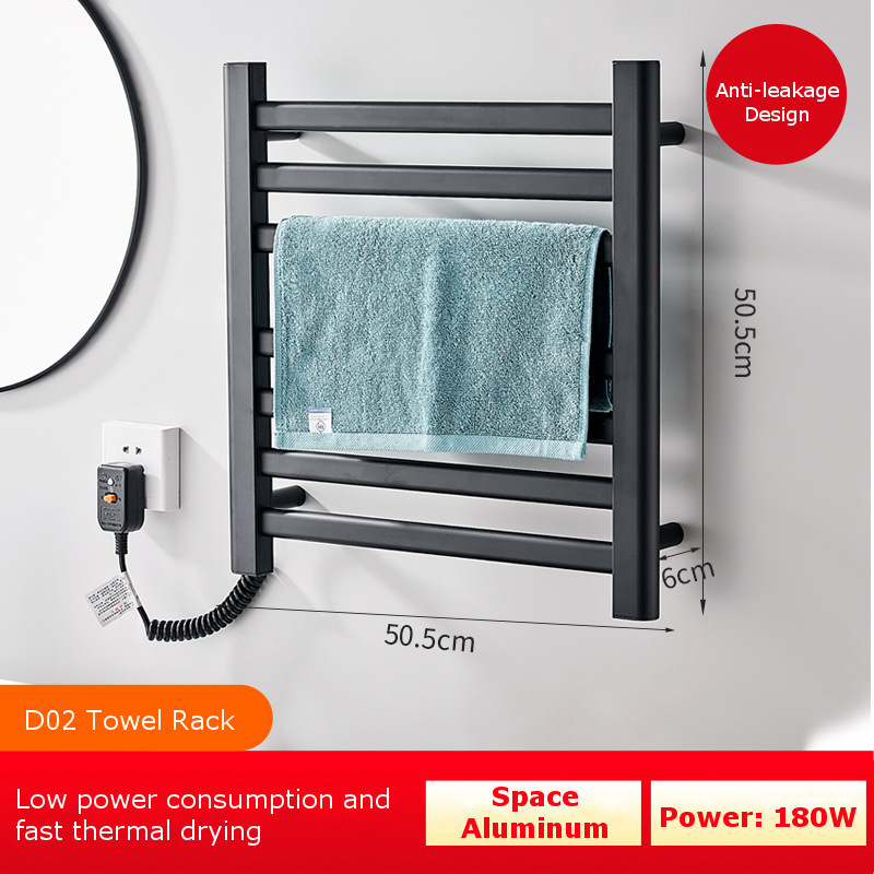 Electric Heated Towel Rack Space Aluminum Towel Warmer Sterilizing