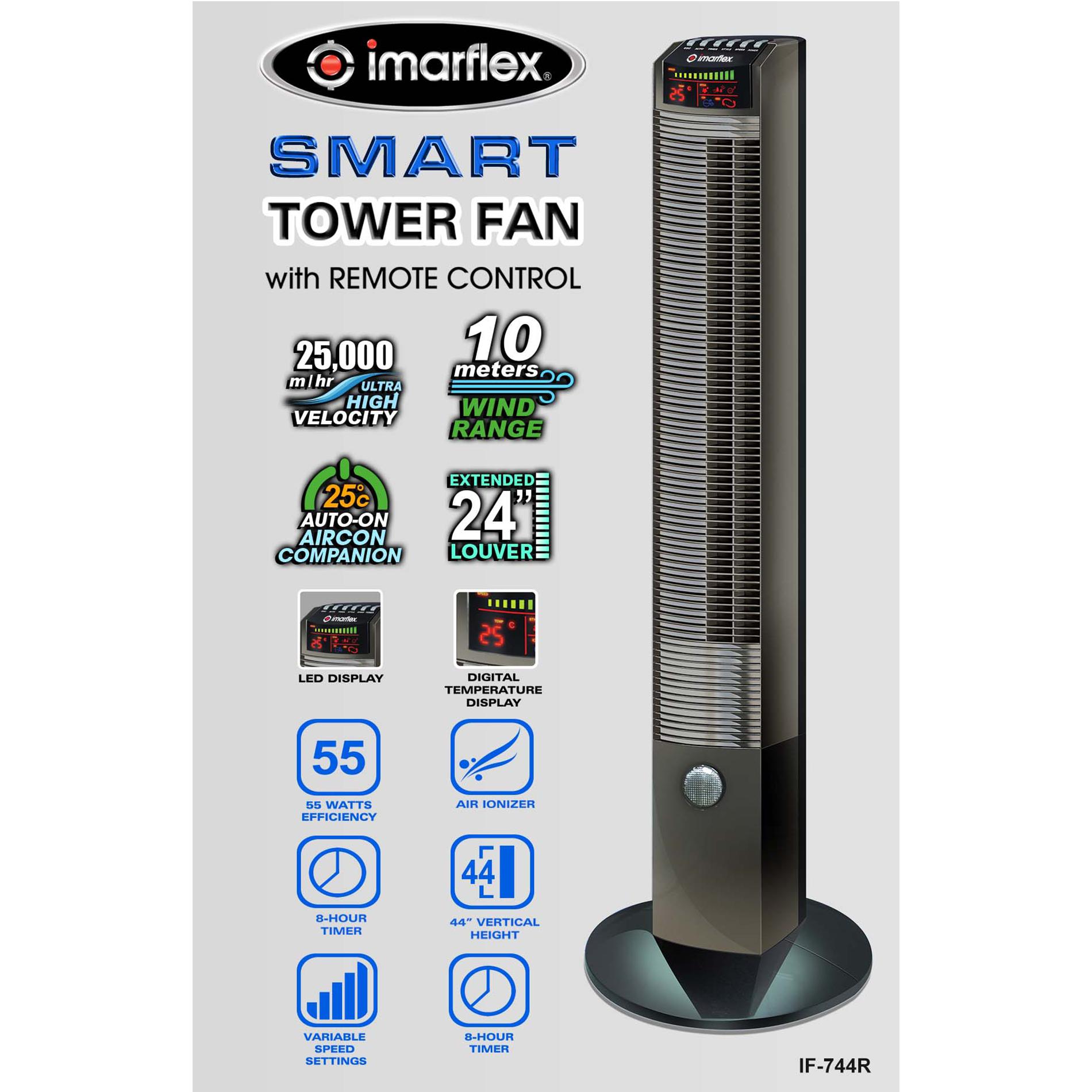 Imarflex IF-744R Smart Tower Fan 