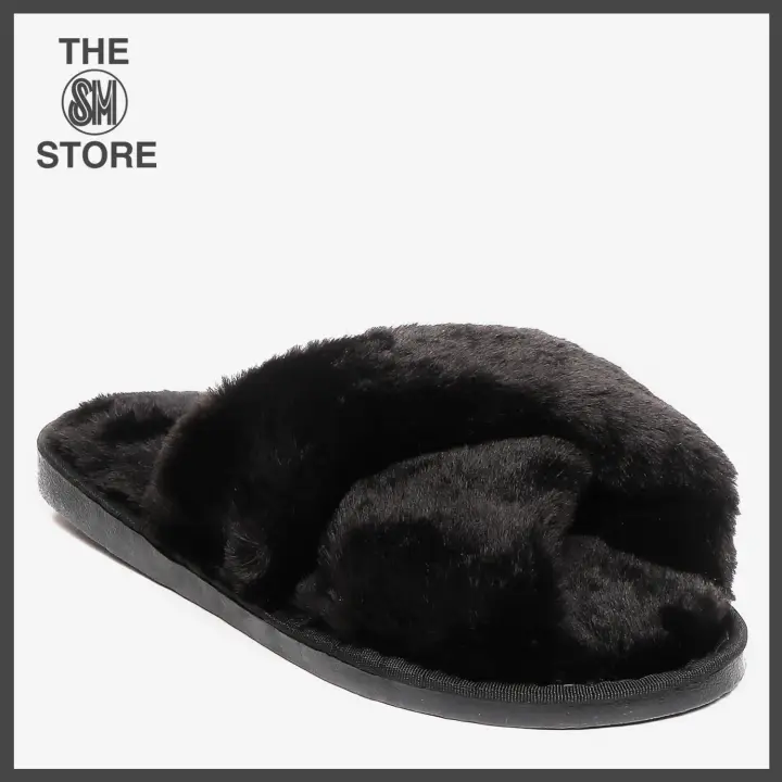 black ladies bedroom slippers