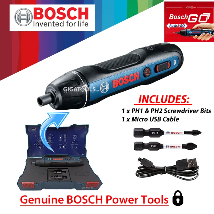 New Bosch Go 2 Smart Cordless Screwdriver Kit Set With Added