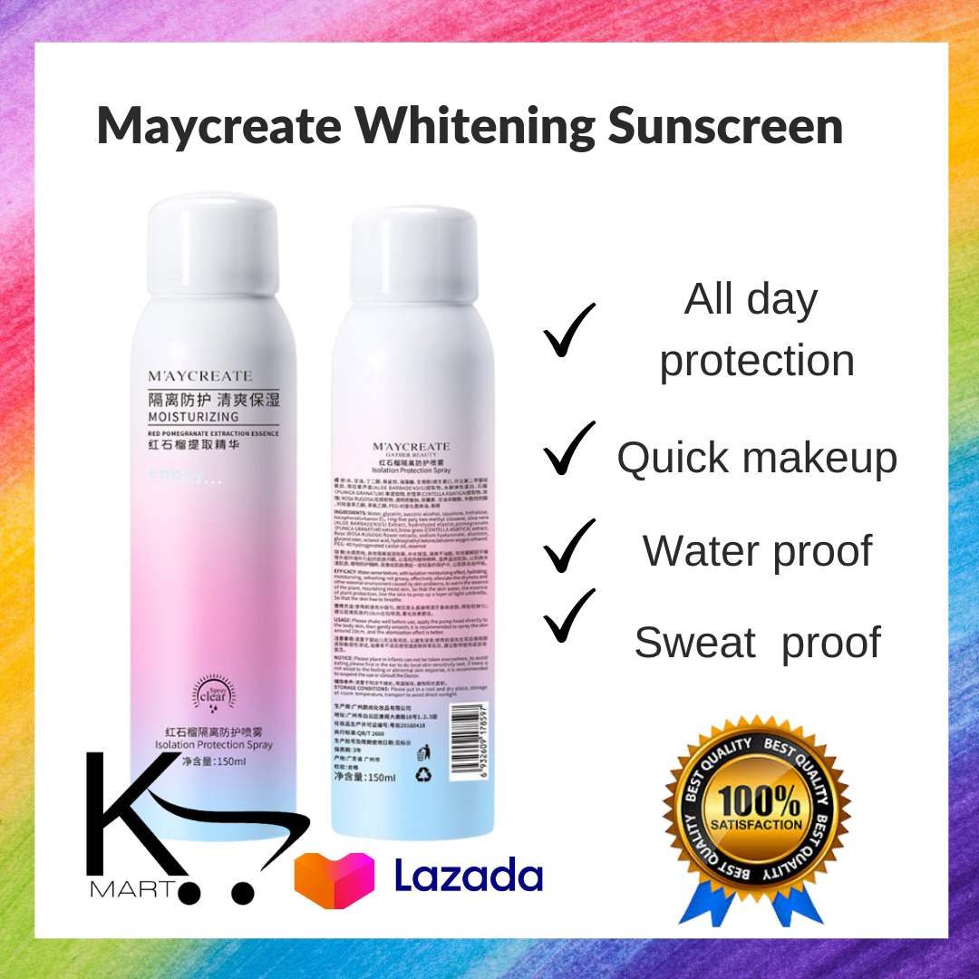 Maycreate whitening sunscreen Spray Miyueleni face Tiktok Trending ...