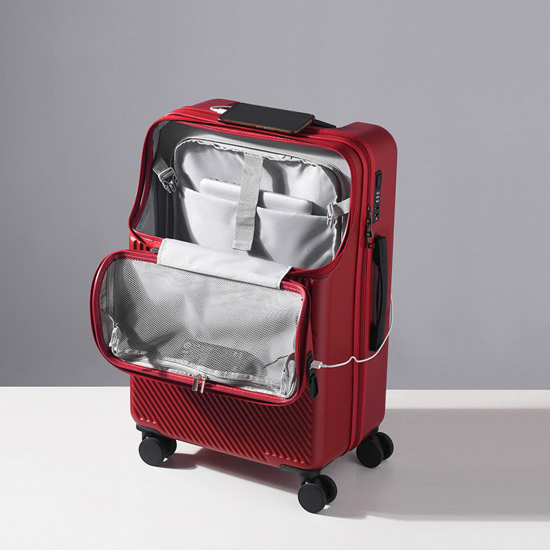 COD 20/26 Inch Luggage USB Charging Suitcase Luggage 360° Universal Wheel Hand Carry Luggage