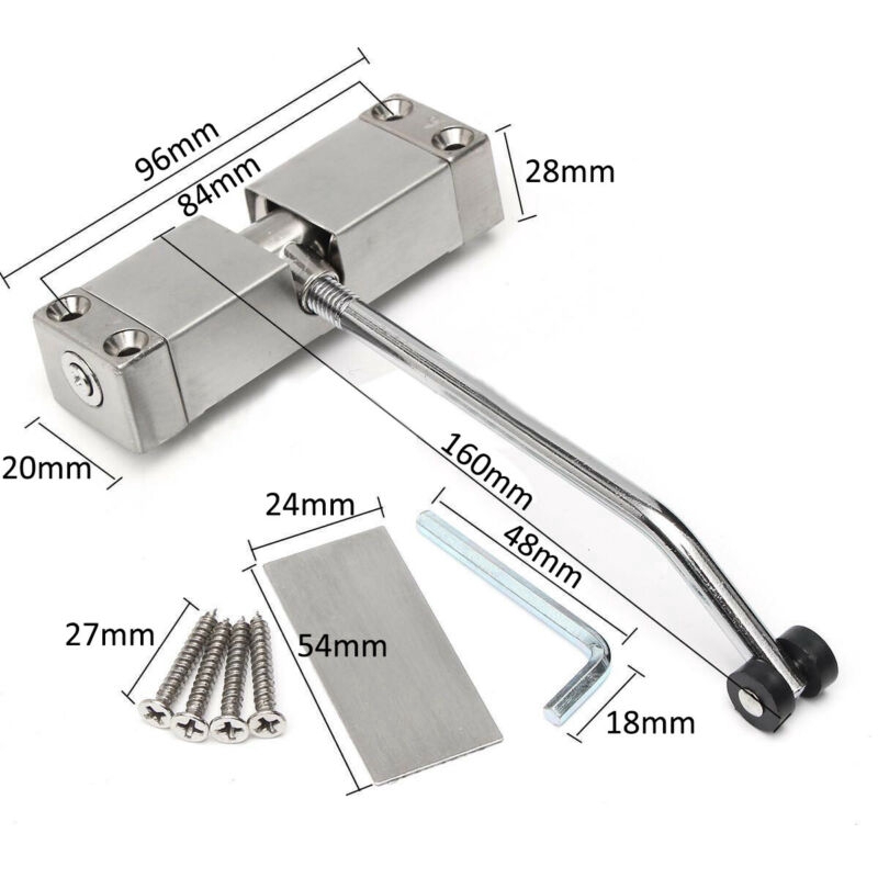 Adjustable Automatic Strength Spring Door Closer Hinge Fire Rated Door Channel Lazada PH