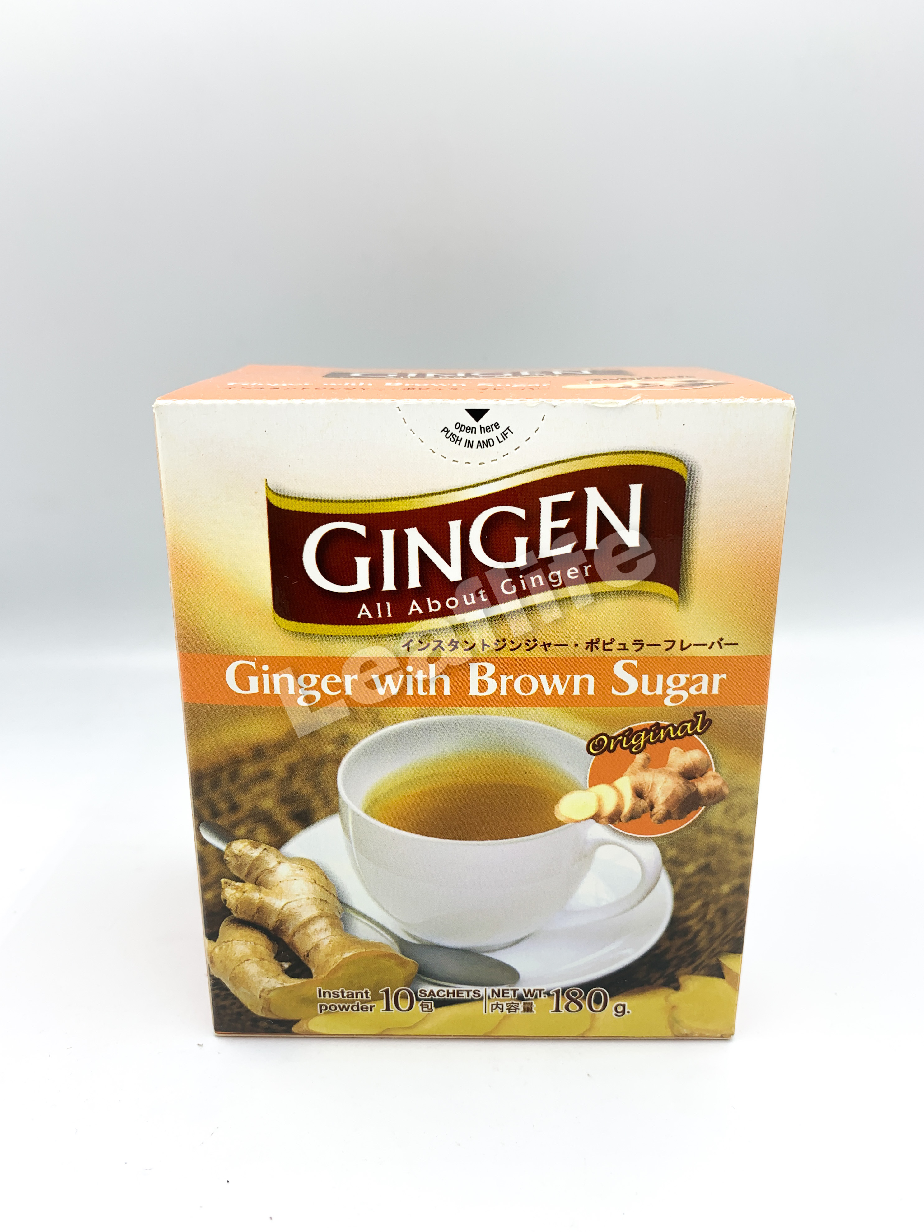 Gingen Ginger With Brown Sugar 10 Sachets 180 G 