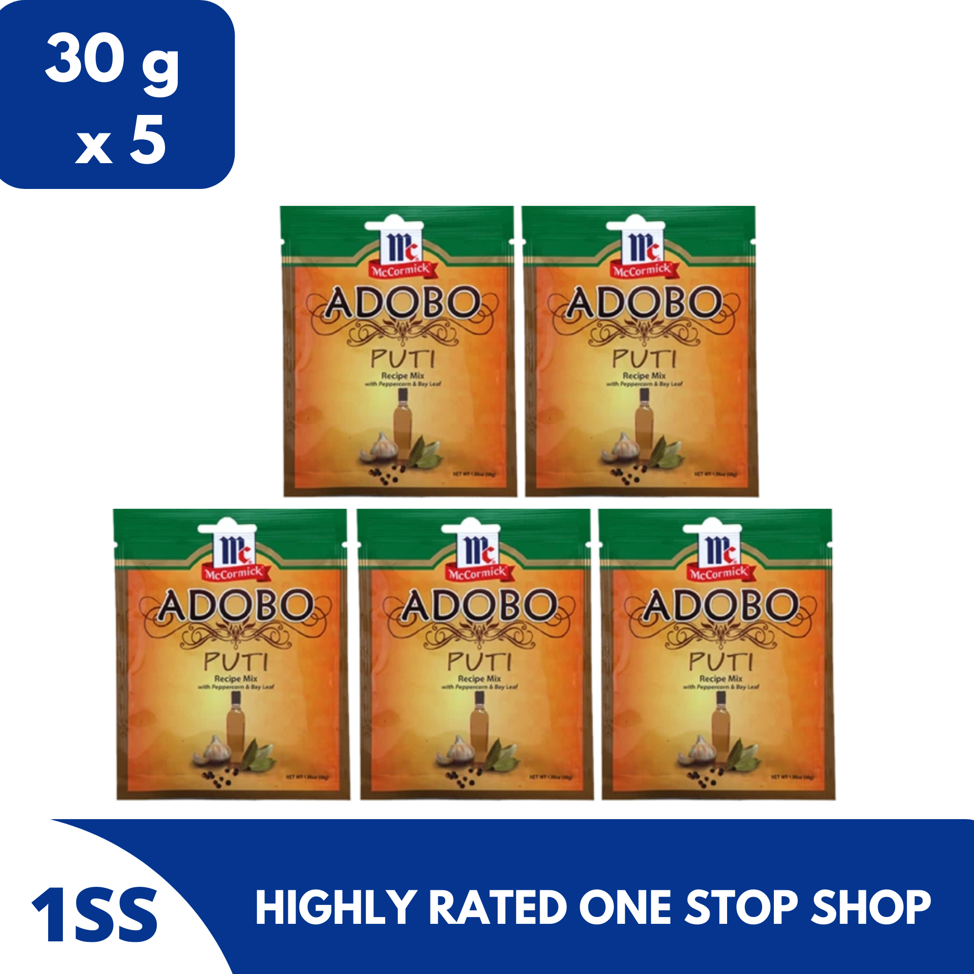 McCormick Adobo Puti Recipe Mix, 30g set of 5 Lazada PH