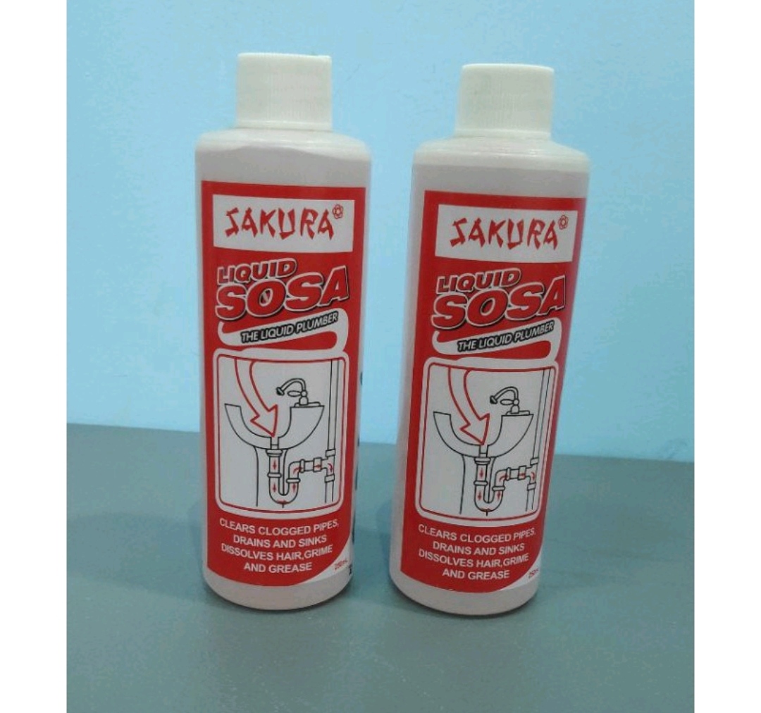Liquid Sosa tile plumber clogged drain, pipes, sink 250 ml remedy good
