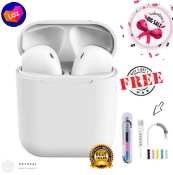 Inpods 12 Wireless Earbuds with Free Accessories and Charger