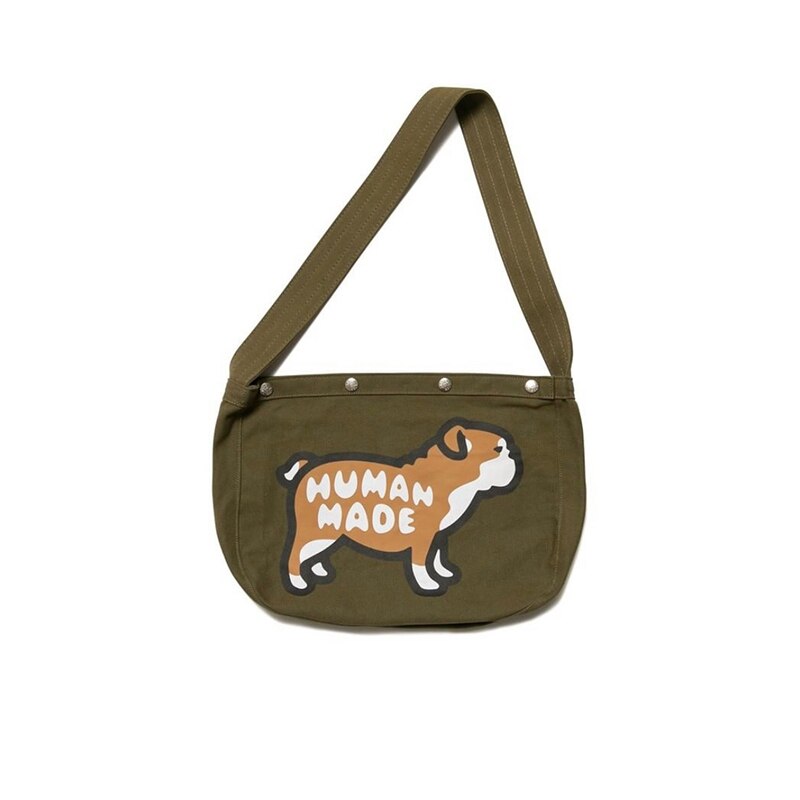 Ready Stock-HUMAN MADE PAPERBOY BAG Double-sided Letter Puppy