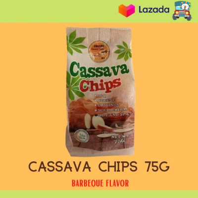 Cassava Chips Barbeque Flavor 75g | Healthy Snack for the Family | Cassava Chips from Zamboanga