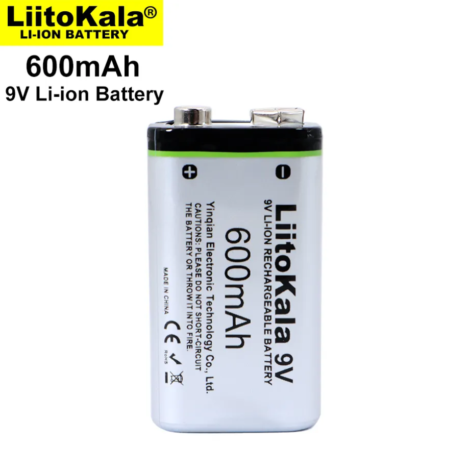 USB-9V 1100mAh 6F22-LiitoKala Battery-LiitoKala Power CO.,LTD
