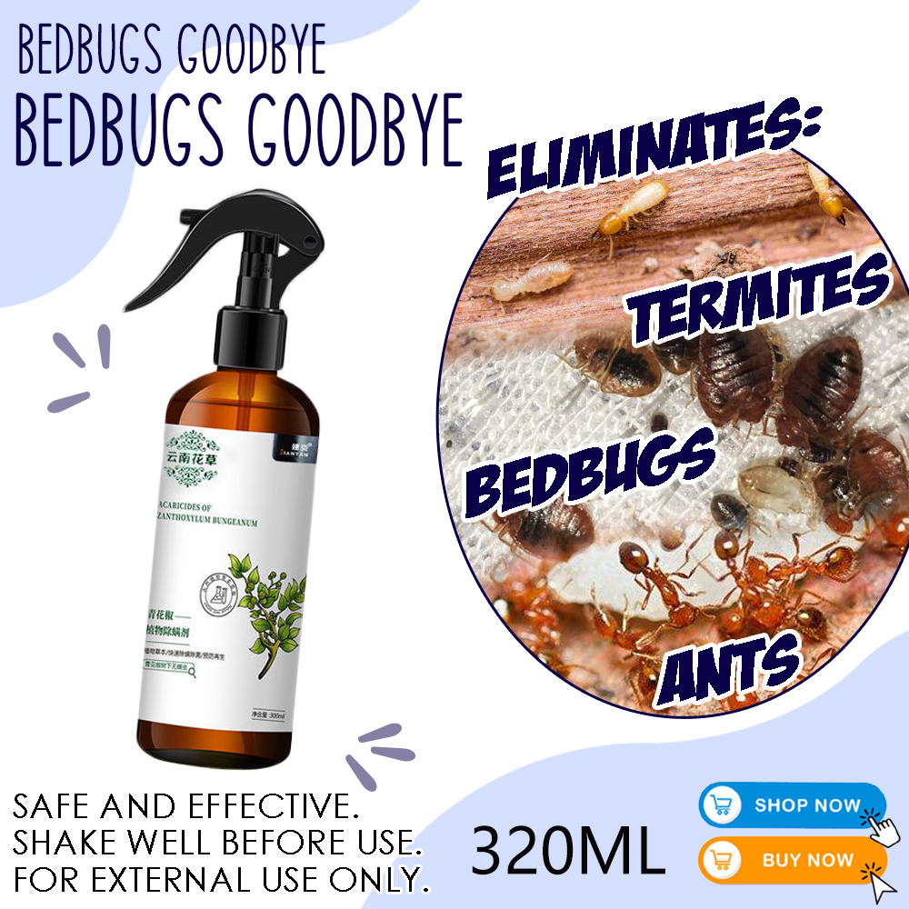 320ML Mite Spray Bed Bug Killer Insect Spray Dust Mite Remove Spray