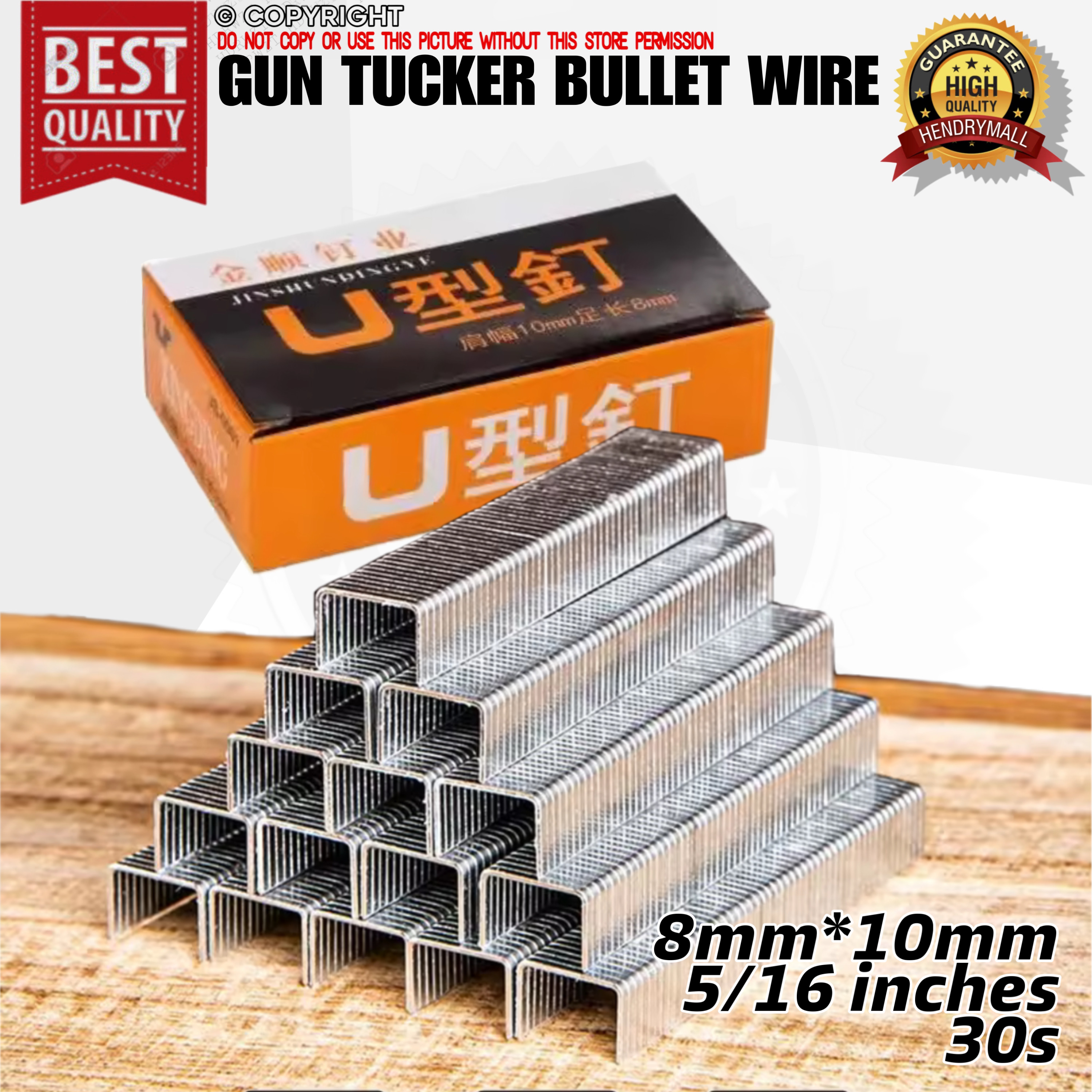 Gun Tacker Wire / Staple Wire Staples Bullets 8mm*10mm 5/16 Inches