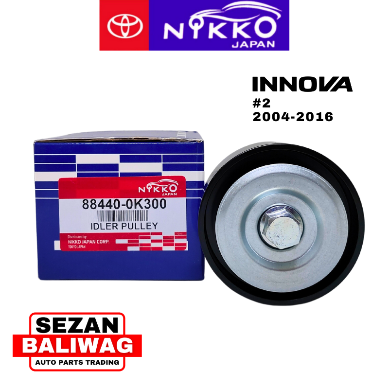 NIKKO JAPAN IDLER PULLEY #2 TOYOTA INNOVA FORTUNER HILUX 1KD 2KD