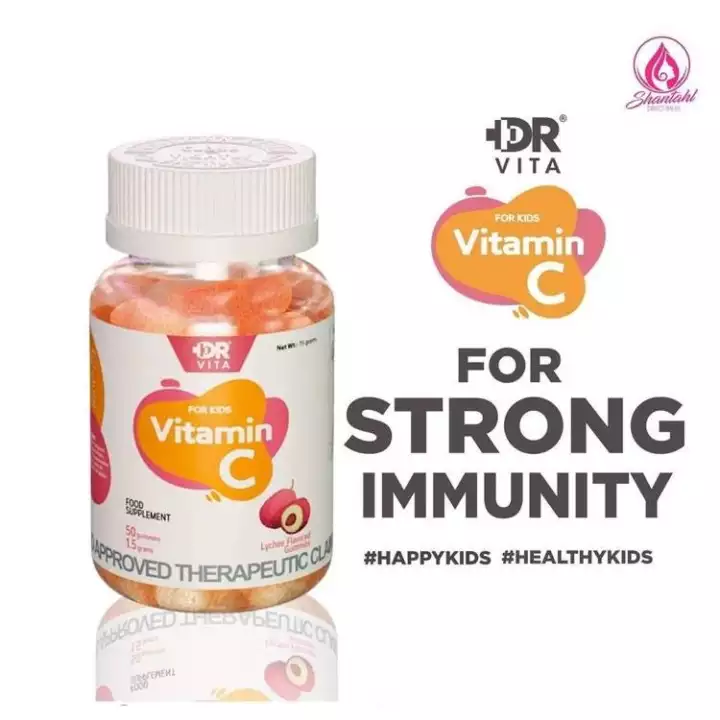 Dr. Vita Vitamin C for kids 1.5g x 50 gummies (NEW PACKAGING) Lazada PH