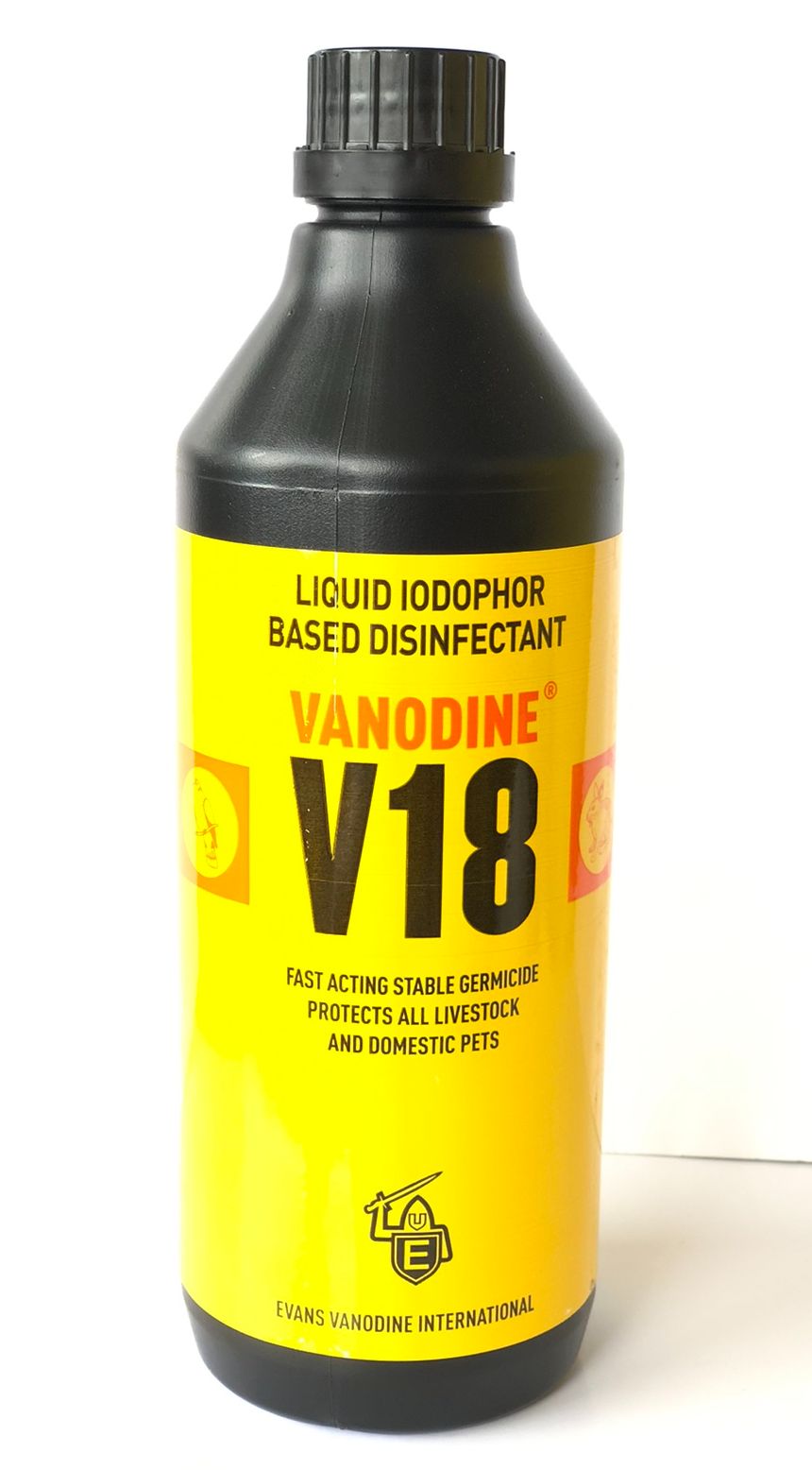 [SOUTH VET] 1LITERS VANODINE V18/ FAST ACTING STABLE GERMICIDE PROTECTS