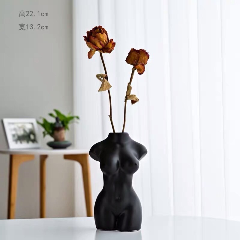 IN STOCK)????VIĆI Nordic Creative Body Vase Women Home Decoration Matte Flower  Pot | Lazada PH