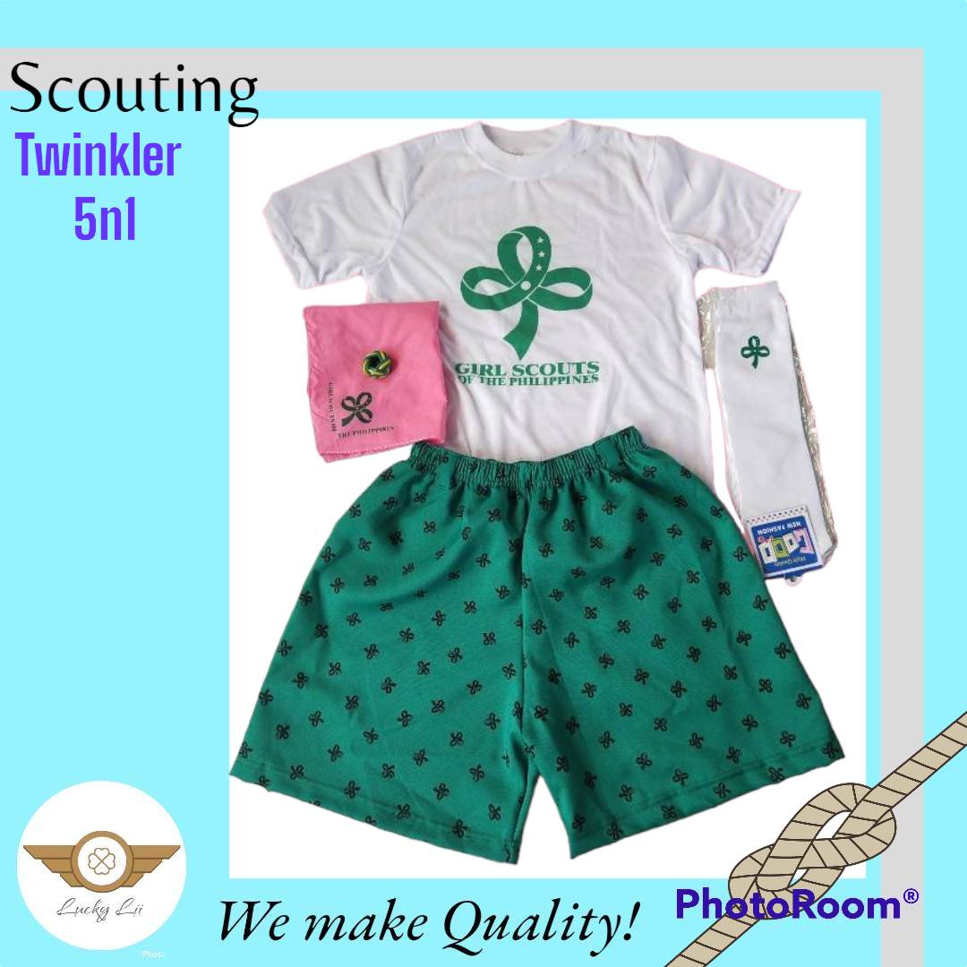 LACAO'S NEW SCOUTING UNIFORM FOR GIRLS TYPE B TWINKLER SET | Lazada PH